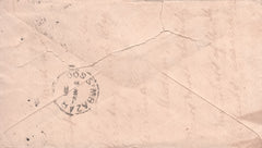 1891 India Half-Anna Postal Stationery Cover to Cossimbazar (Murshedabad)