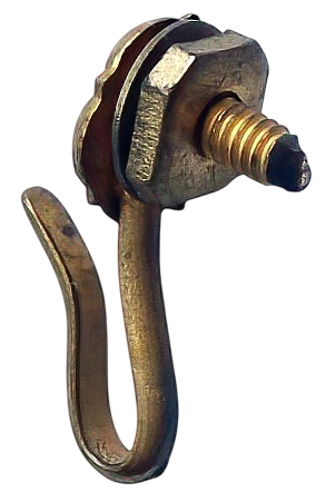 Nepal Army Brass Belt Hook – Tudor Rose Design (Rana Period)